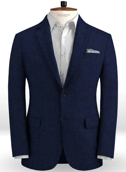 Solbiati Dark Blue Linen Jacket