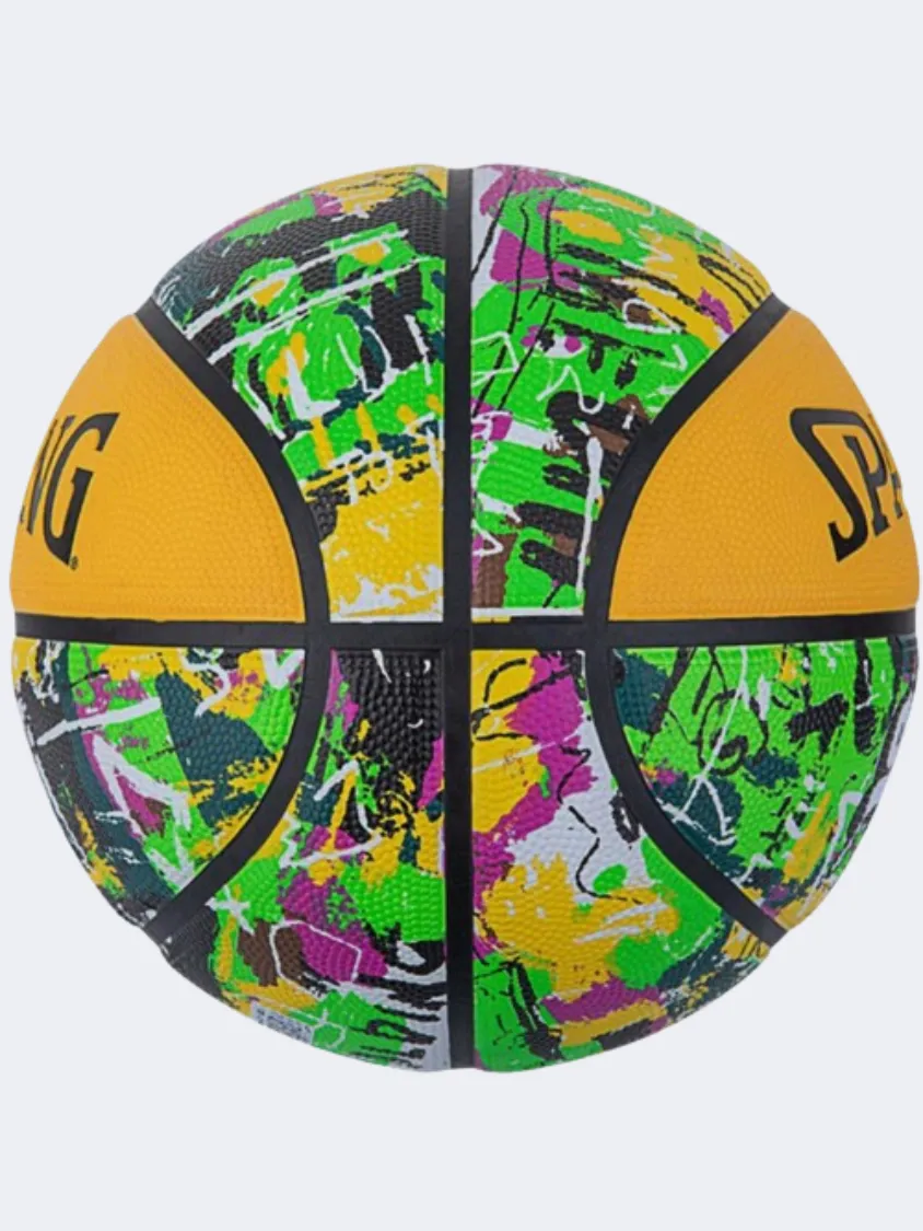 Spalding Graffiti Series Basketball Ball Green/Yellow