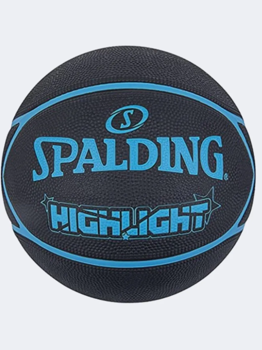 Spalding Highlight Basketball Ball Black/Blue