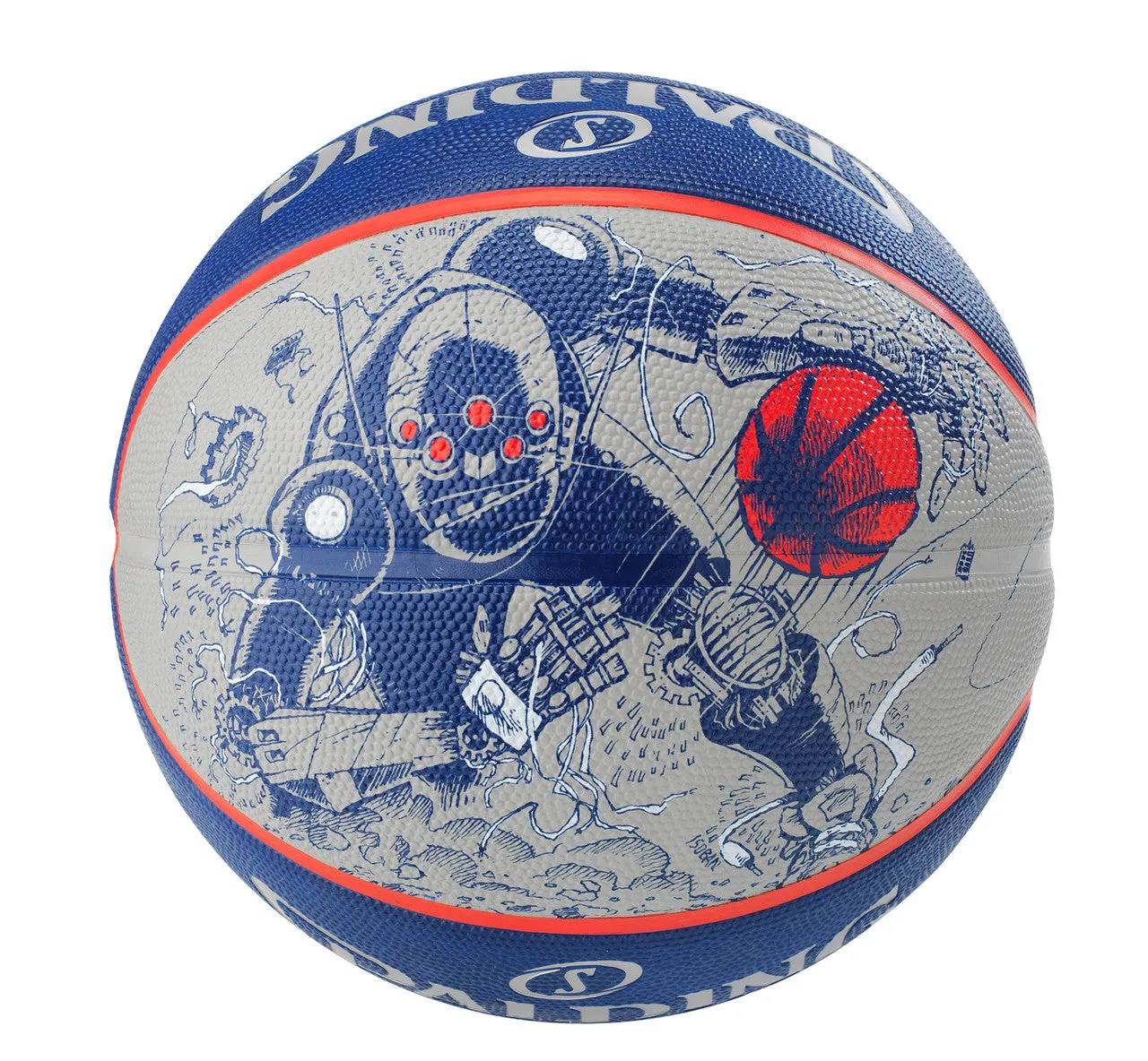 Spalding NBA Sketch Series Outdoor Basketball - Size 7