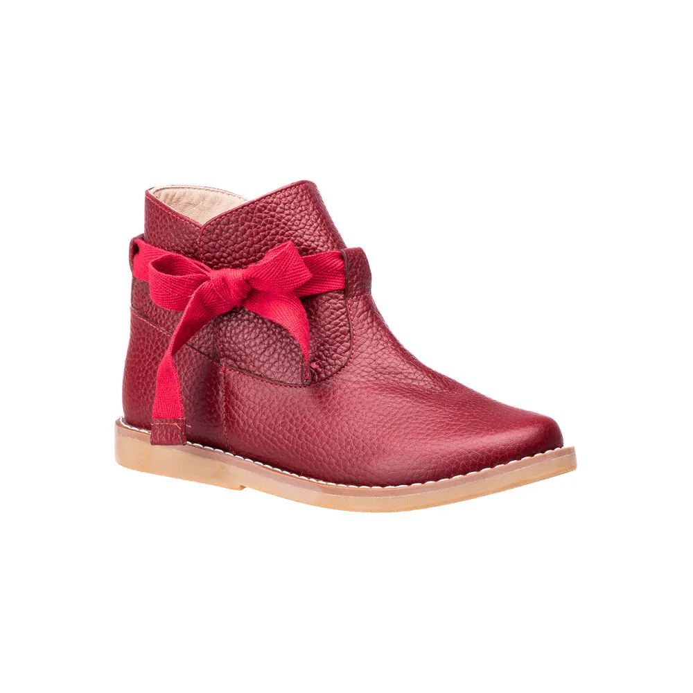 Sunny Bootie with Bow Red