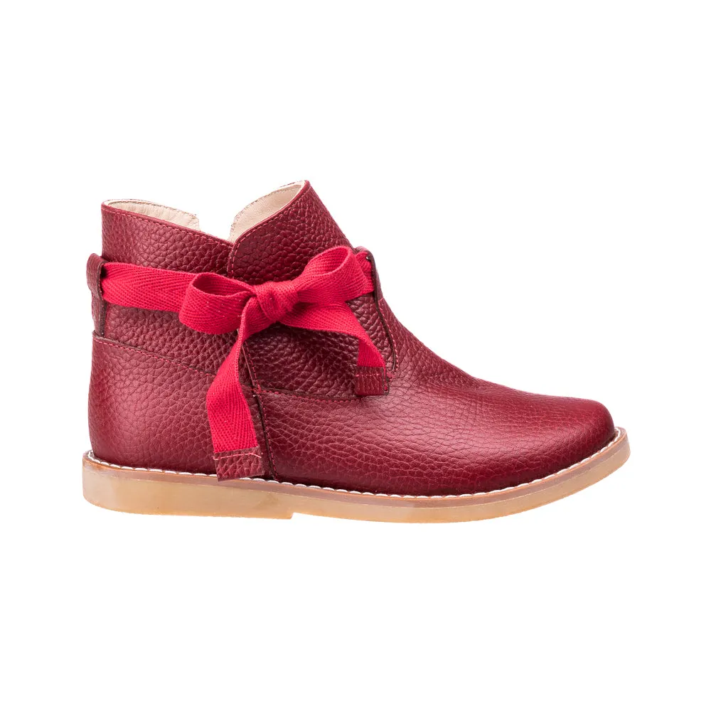 Sunny Bootie with Bow Red