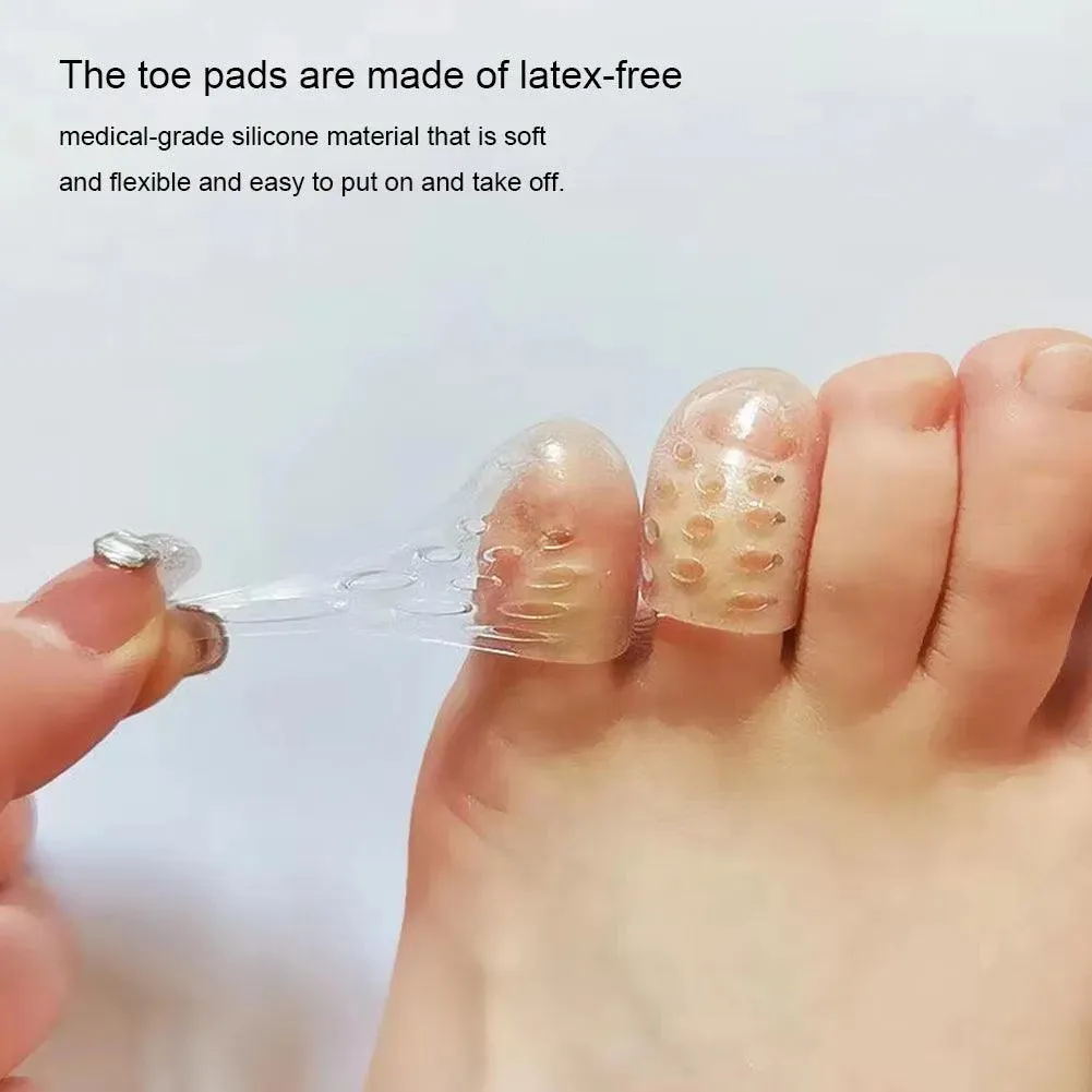 Transparent Silicone Toe Separators for Foot Pain Relief - Ultimate Comfort Experience