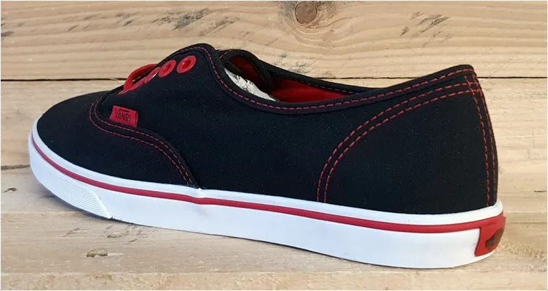 Vans Off The Wall Low Canvas Trainers T375  Black/Red UK5/US7.5/EU38