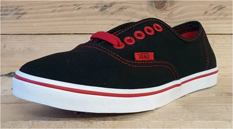 Vans Off The Wall Low Canvas Trainers T375  Black/Red UK5/US7.5/EU38