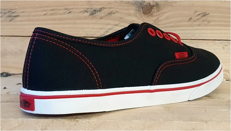 Vans Off The Wall Low Canvas Trainers T375  Black/Red UK5/US7.5/EU38