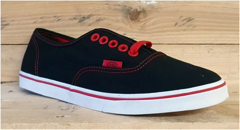 Vans Off The Wall Low Canvas Trainers T375  Black/Red UK5/US7.5/EU38