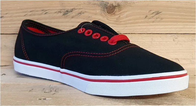 Vans Off The Wall Low Canvas Trainers T375  Black/Red UK5/US7.5/EU38