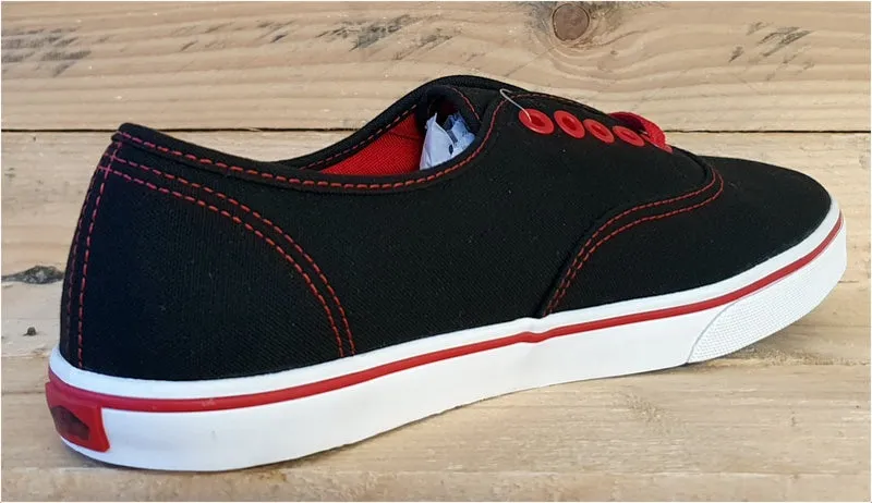 Vans Off The Wall Low Canvas Trainers T375  Black/Red UK5/US7.5/EU38