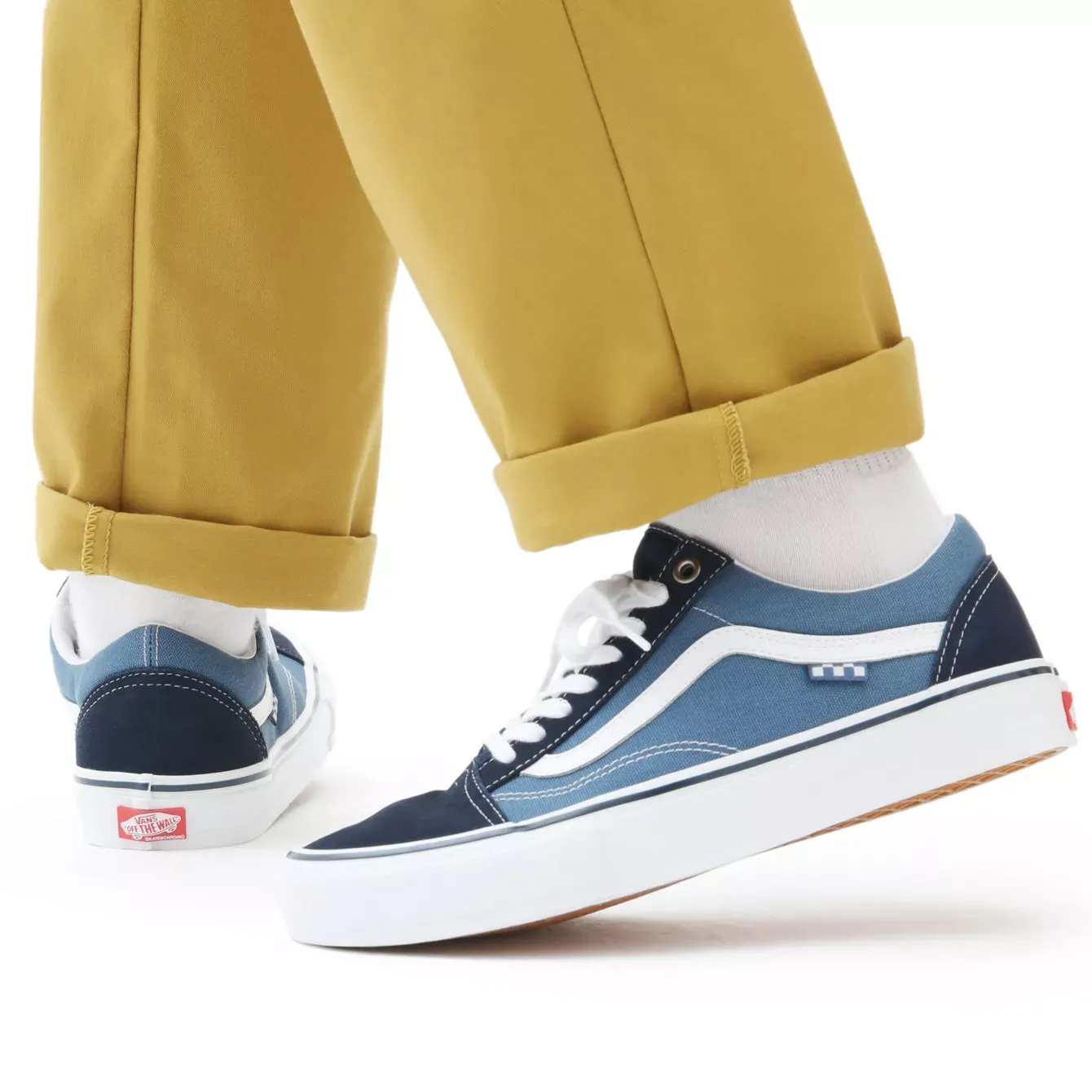 Vans Skate Old Skool Shoes - Navy/White