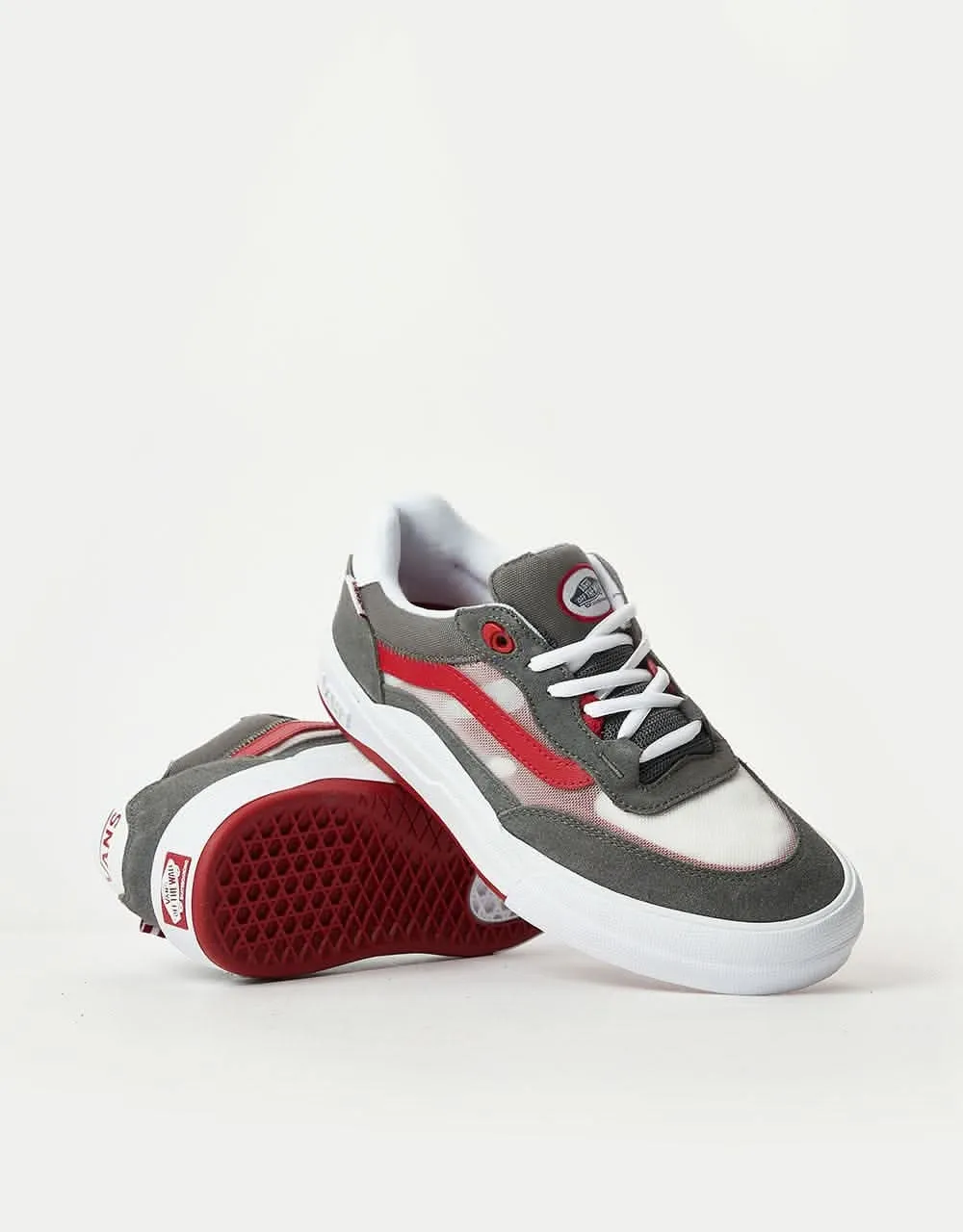 Vans Wayvee Skate Shoes - Grey/Red