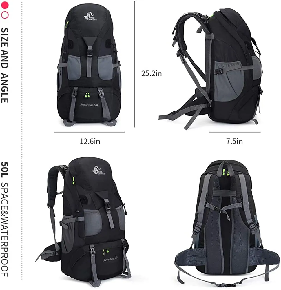 VentureFlow Backpack 50L - Lightweight Water Resistant