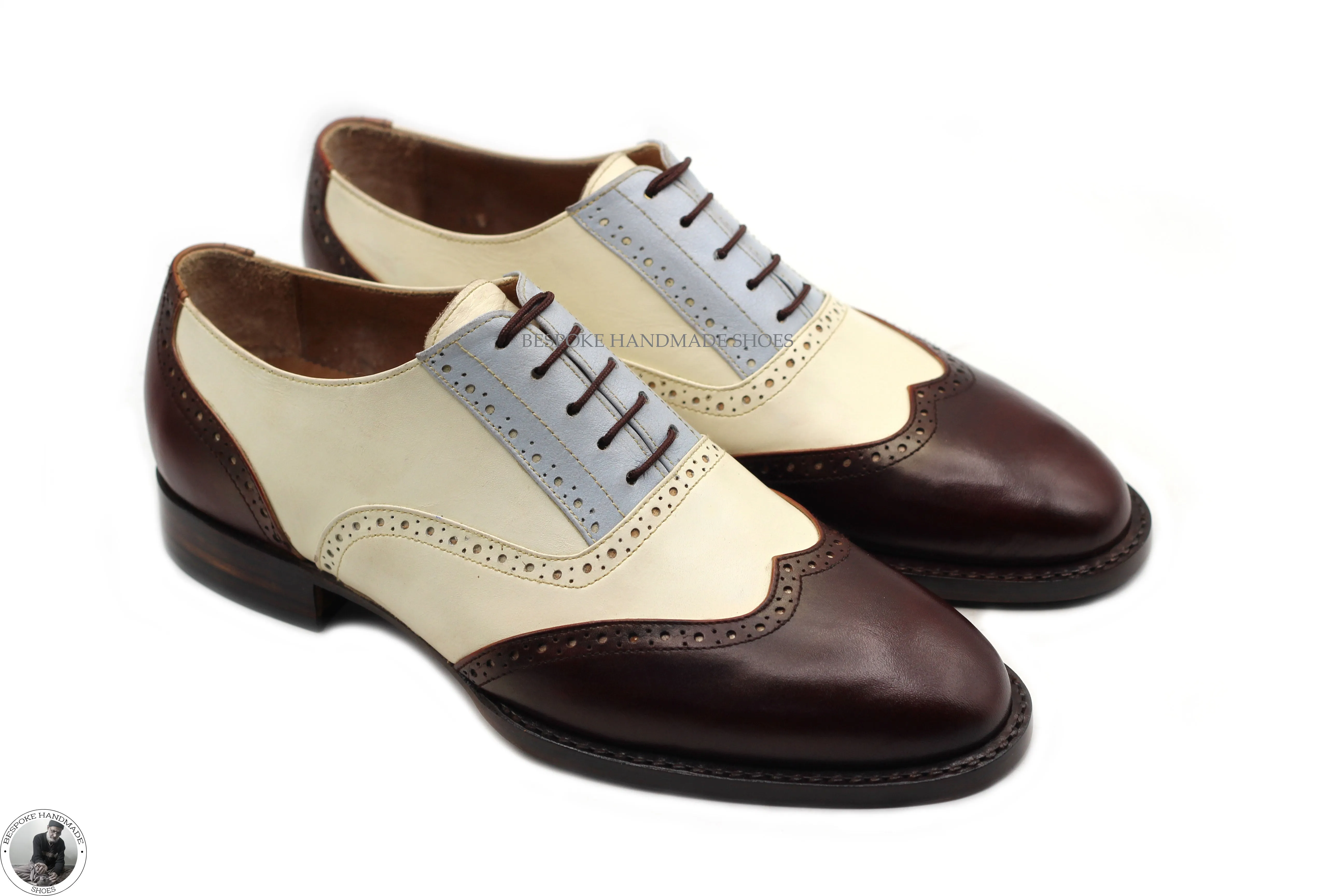 Wingtip Brogue Lace Up Oxford Shoes