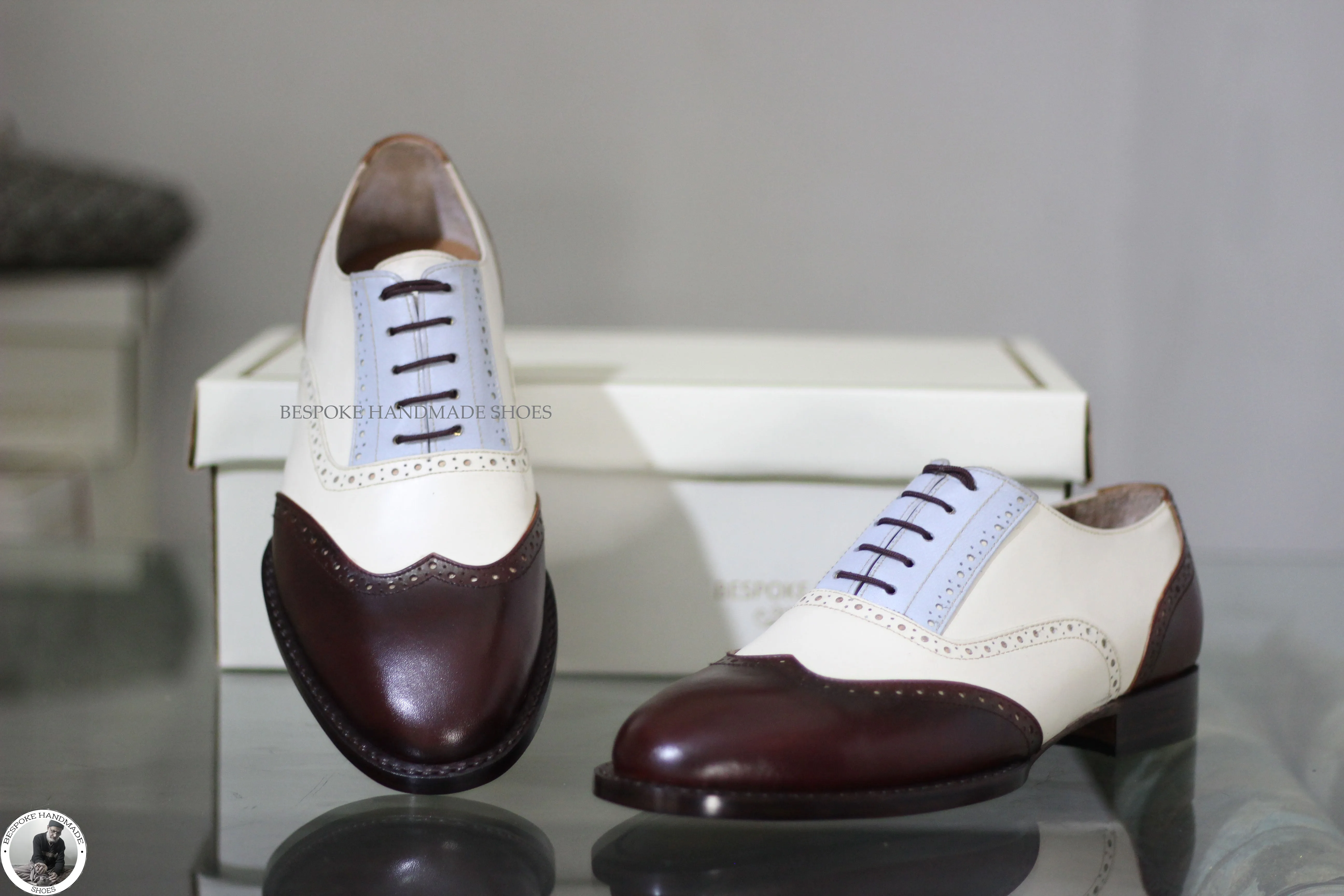 Wingtip Brogue Lace Up Oxford Shoes