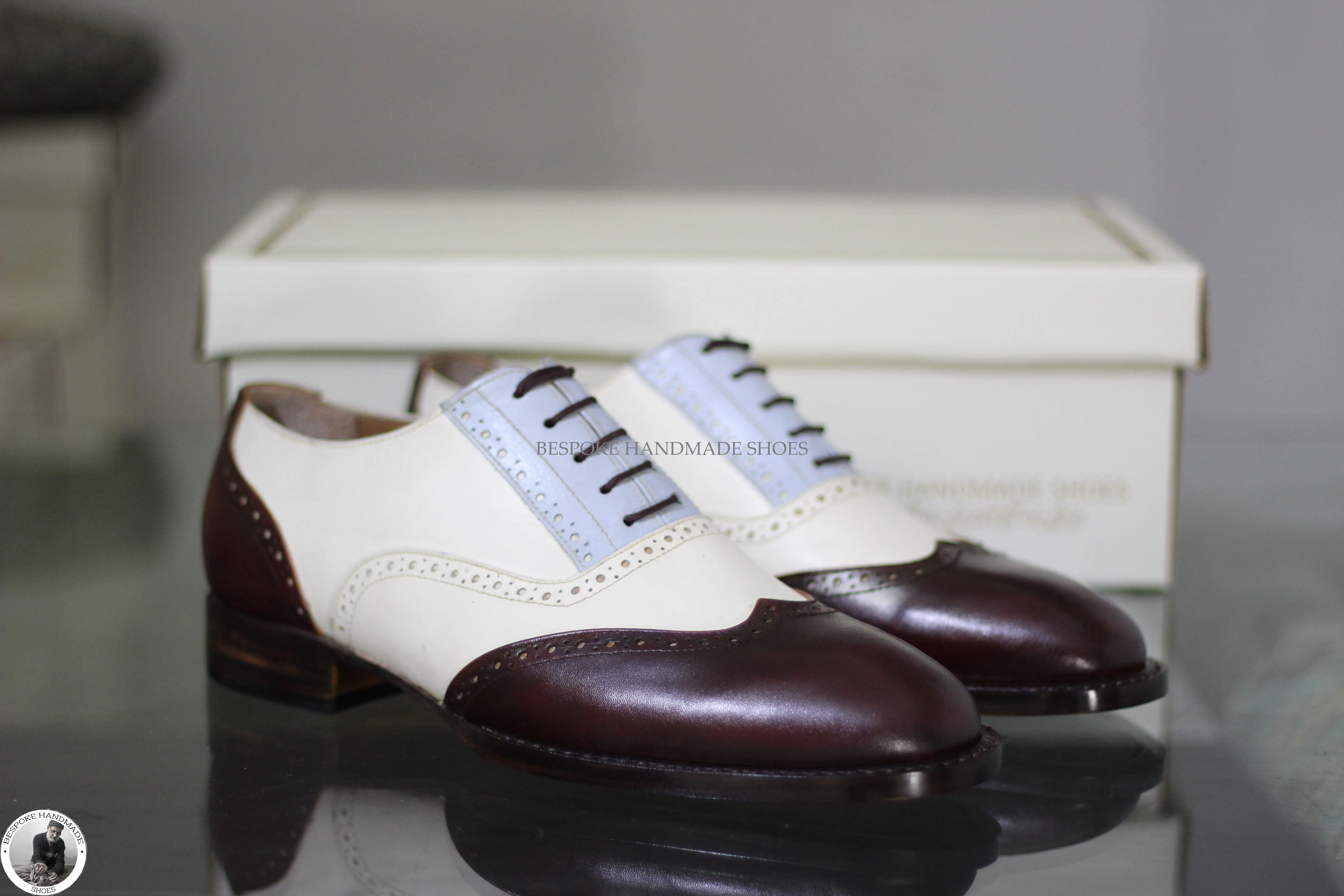 Wingtip Brogue Lace Up Oxford Shoes