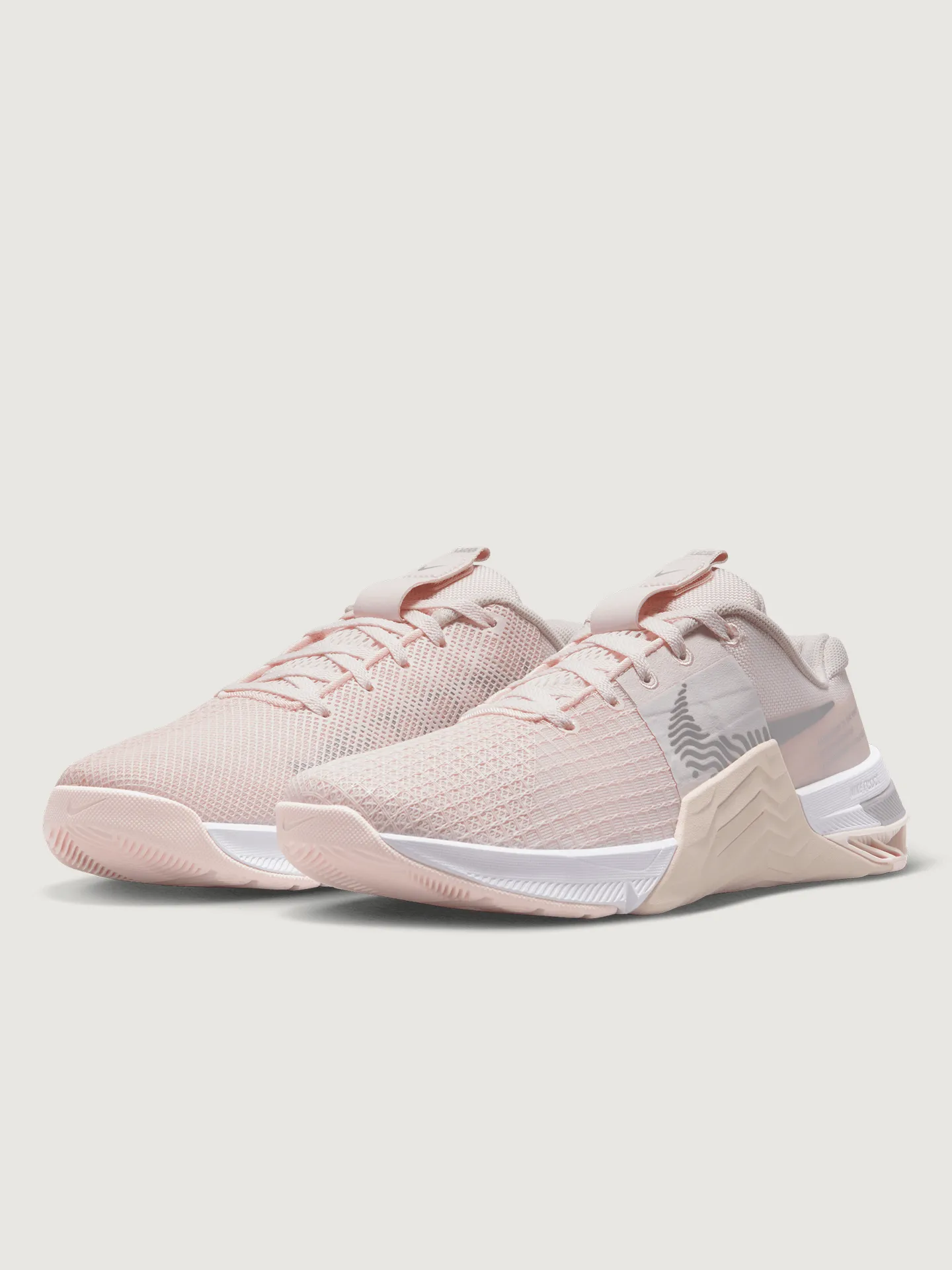 WMNS NIKE METCON 8 - LIGHT SOFT PINK/METALLIC SILVER