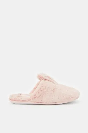 Women Pink Bunny Ears Slipper