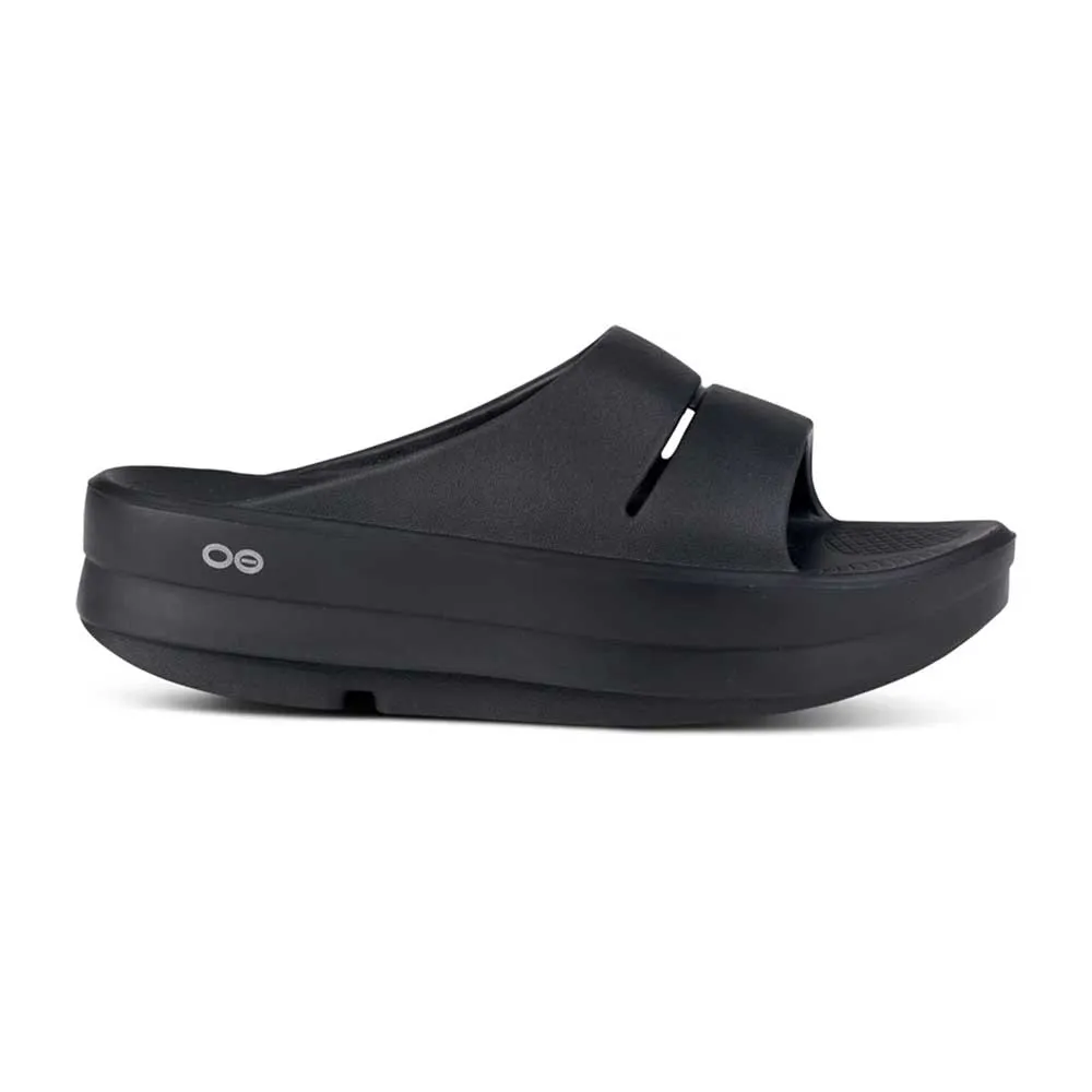 Women's OOmega OOahh Slide- Black - Regular (B)